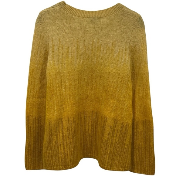 COS Yellow Balayage Long Sleeve Crewneck Mohair Wool Blend Women’s Size XS - Picture 5 of 11